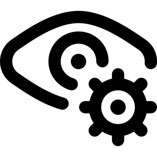 Eye bacteria healthcare and medical biology icon