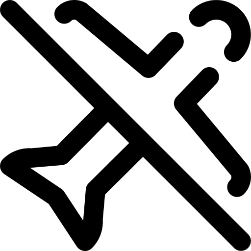 No flight no flight healthcare and medical flying icon