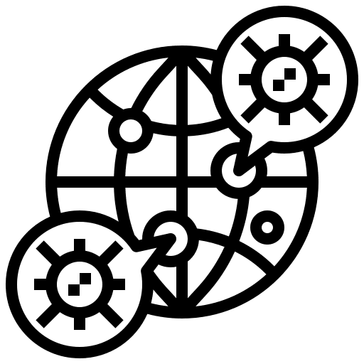 Outbreak healthcare and medical coronavirus globe icon