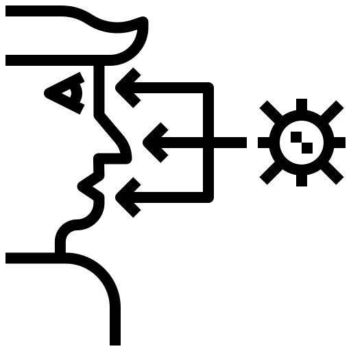 Virus transmission coronavirus covid 19 nose icon