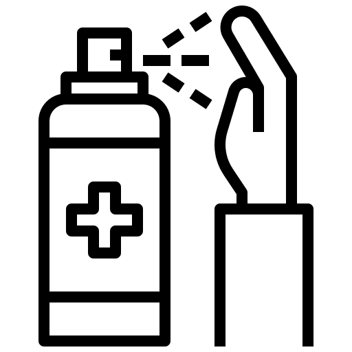 Alcohol gel hydroalcoholic gel antibacterial gel healthcare and medical icon