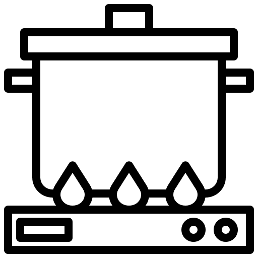 Cooking kitchenware restaurant boiling icon