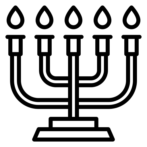 Menorah cultures jew shapes and symbols icon