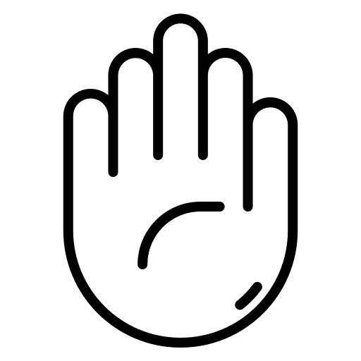 Hand catch miscellaneous body parts icon