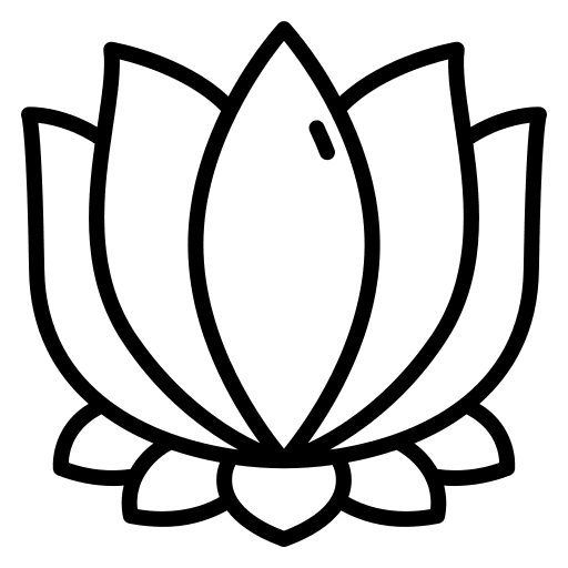 Lotus buddha yoga garden icon