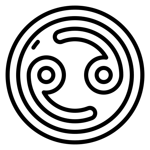 Cancer zodiac sign cancer icon