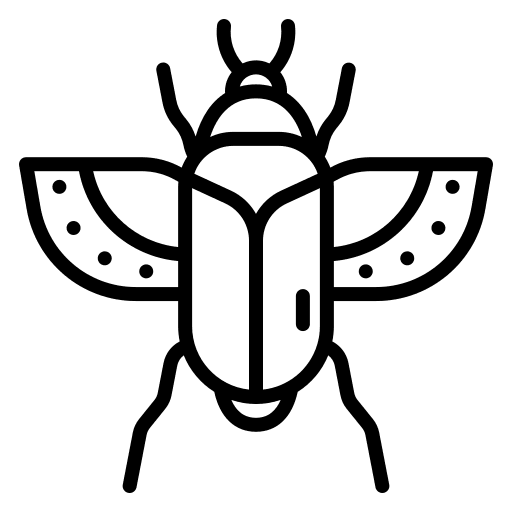 Scarab cultures insect beetle icon
