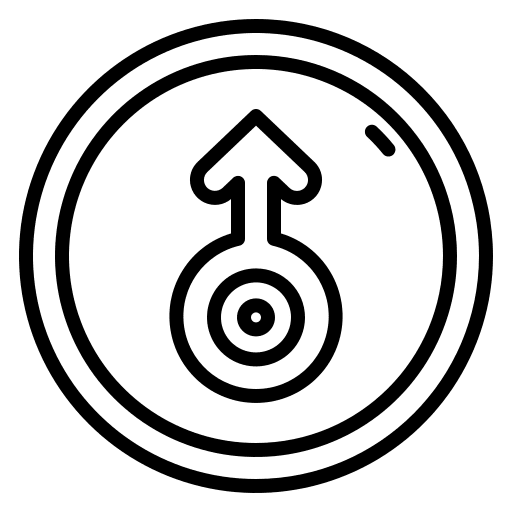 Uranus uranus symbol sign icon