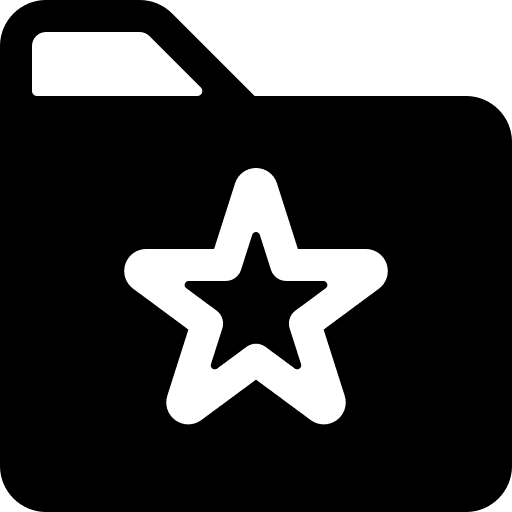 Folder computer storage favourite files and folders icon