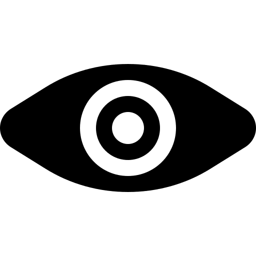 Eye focus view vision icon
