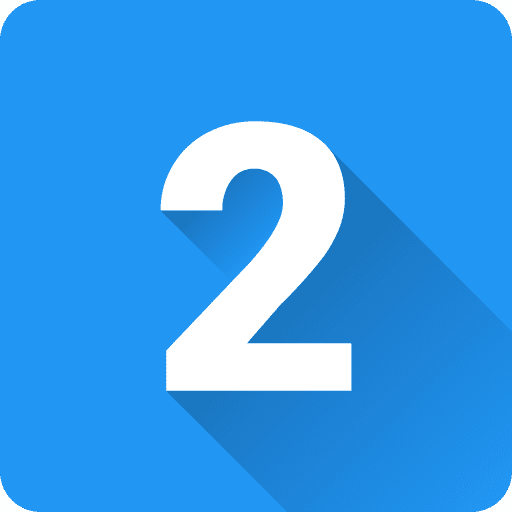 Two characters special number 2 icon