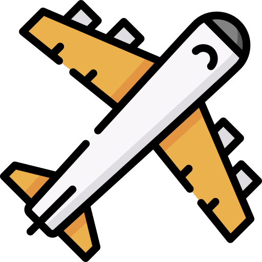 Airplane travel airline flight icon
