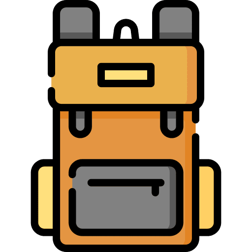 Backpack bags baggage social media icon