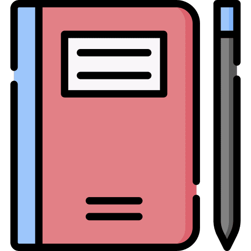 Diary book study knowledge icon