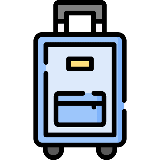 Luggage suitcase travel travelling icon