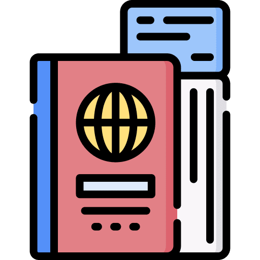 Passport technology social media immigration icon