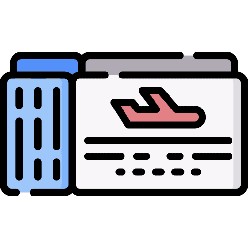 Plane tickets holiday trip plane tickets icon