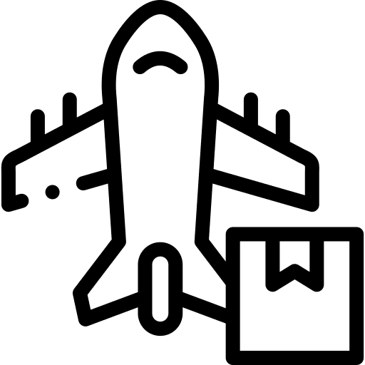 Cargo air freight transportation freight icon