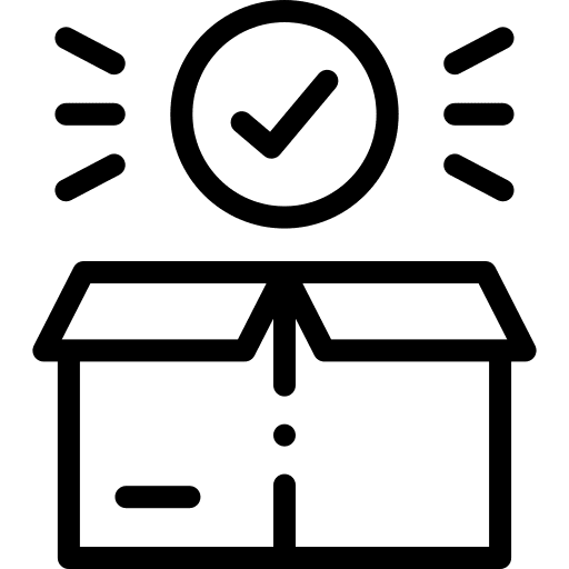 Delivery box delivery box check box icon