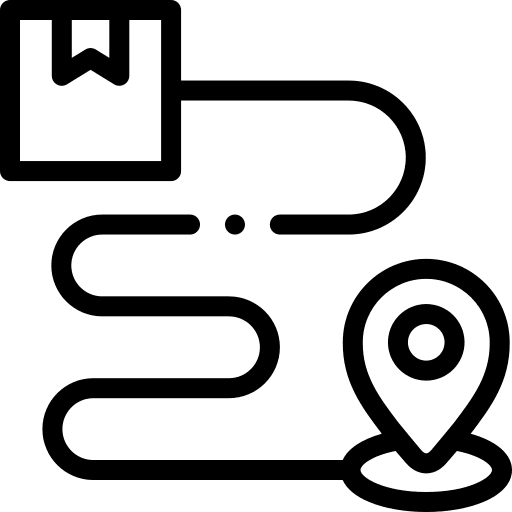 Placeholder delivery shipping and delivery map icon