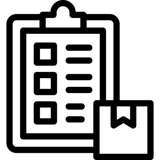 Clipboard packing list checklist commerce and shopping icon