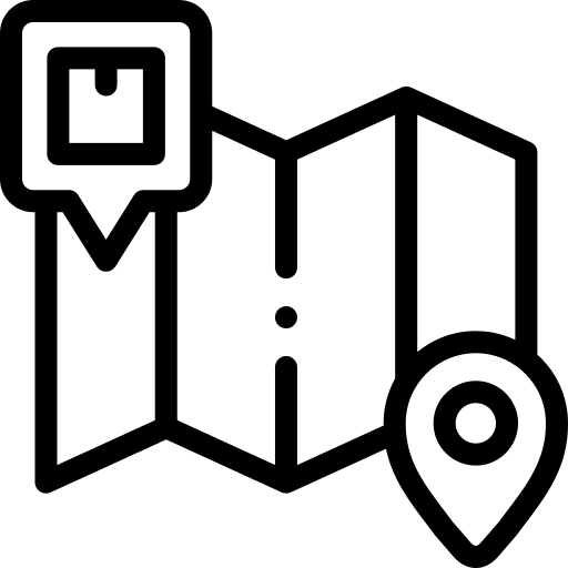 Delivery signs map point map pointer icon