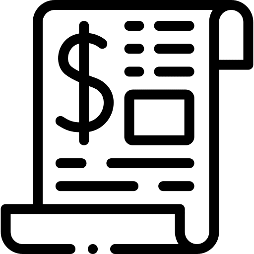 Invoice invoice commerce and shopping shopping center icon