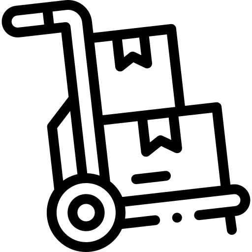 Trolley commerce and shopping trolley delivery icon