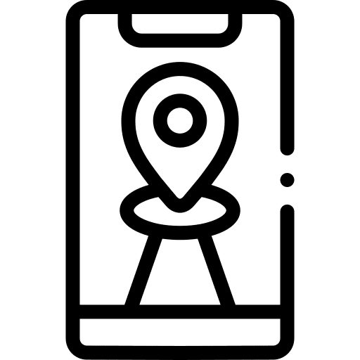 Gps communications navigation maps and location icon