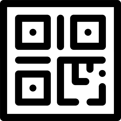 Qr menu qr code quick response technology icon