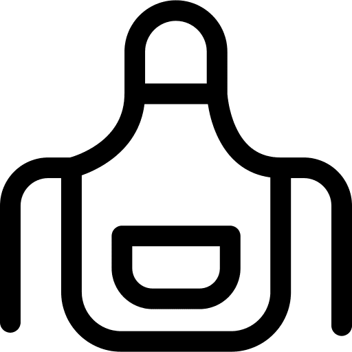 Apron cook kitchen clothing icon