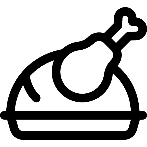 Chicken dish chicken food icon