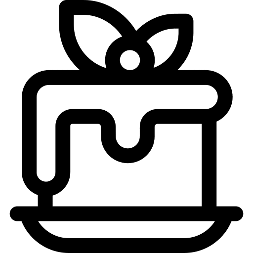 Dessert dessert chocolate slice icon