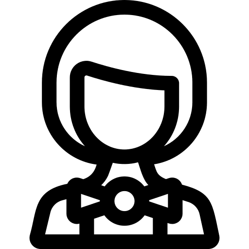 Waiter waiter avatar woman icon