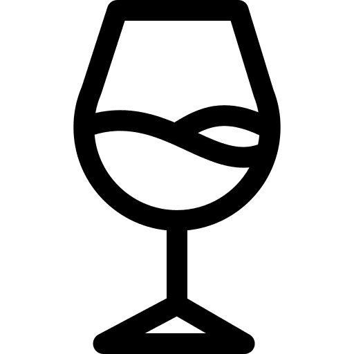 Wine beverage glass alcohol icon