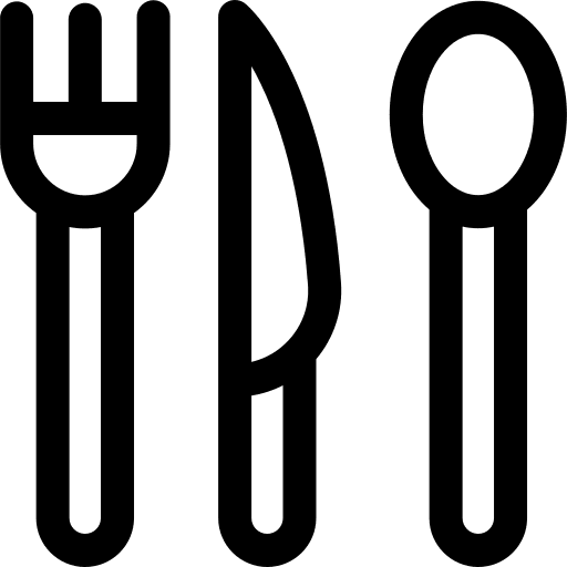 Cutlery food and restaurant food eating icon