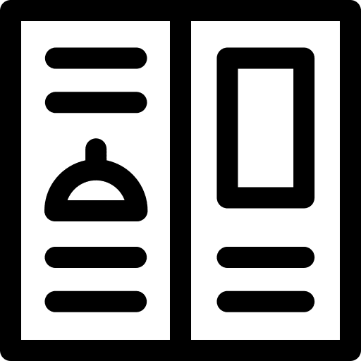 Menu service menu food and restaurant icon