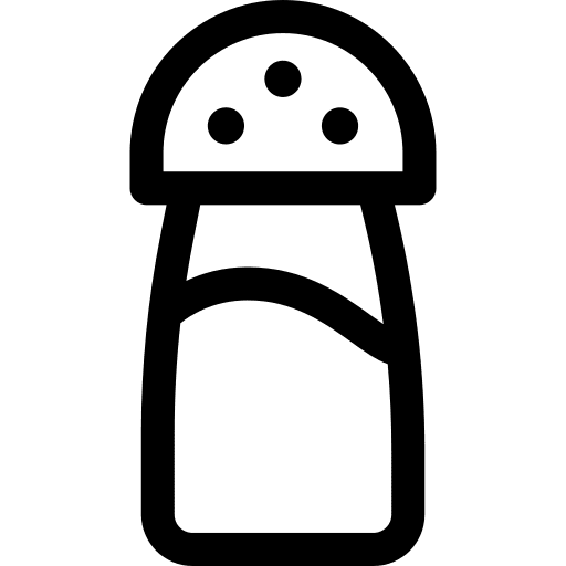 Salt shaker salt food and restaurant icon