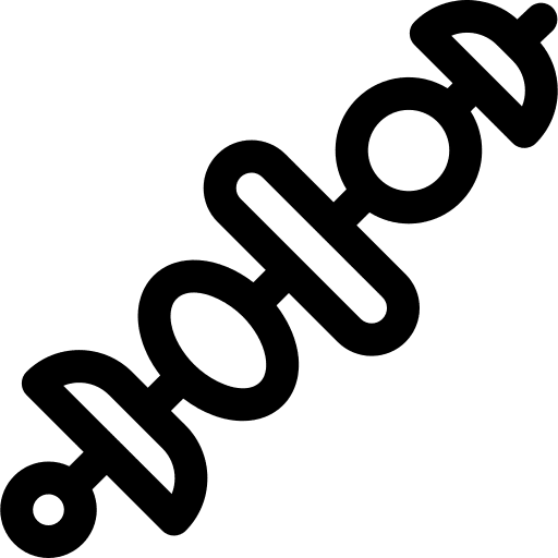 Skewer vegetables brochette barbecue icon