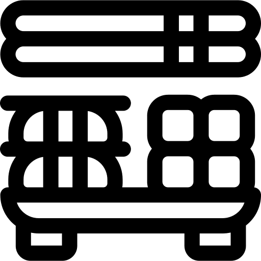 Sushi roll fish chopsticks raw icon