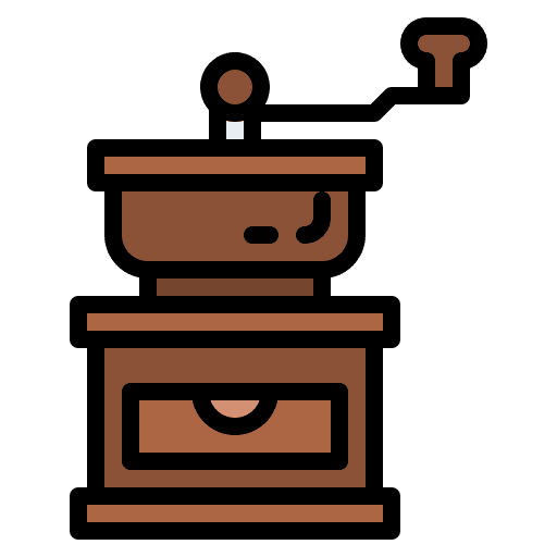 Coffee grinder coffee coffee grain manual icon