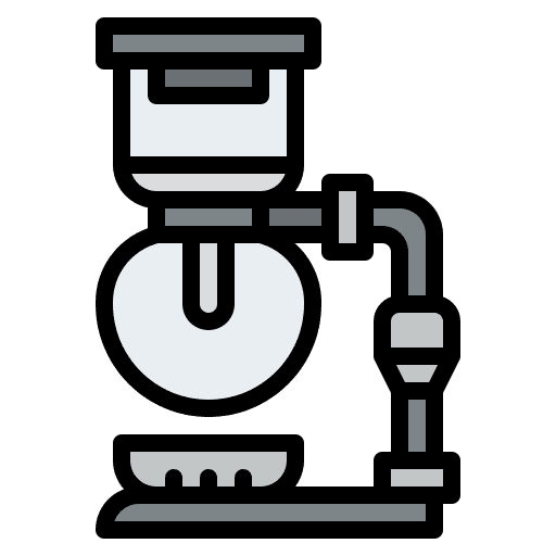 Siphon coffee shop glassware coffee icon