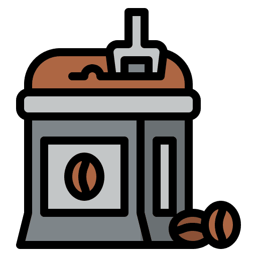 Coffee bag food and restaurant sack bag icon