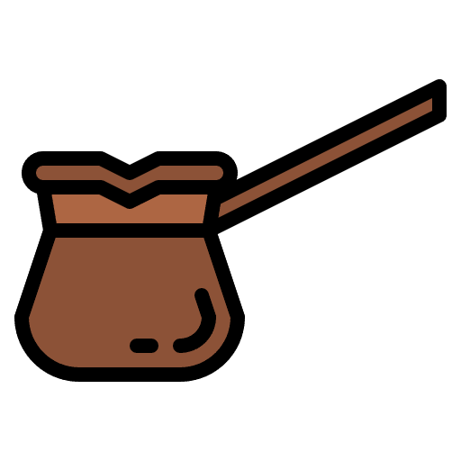Turkish cezve kitchenware coffee turkish icon