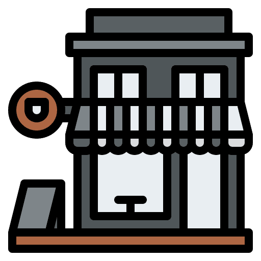 Coffee shop coffee beans barista drink icon