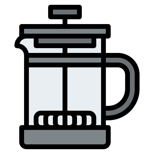 French press cafe coffee shop coffee icon