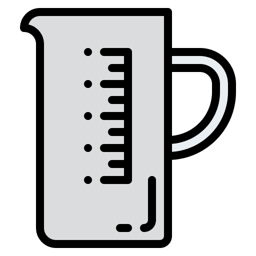 Measuring glass glass kitchenware measuring glass icon