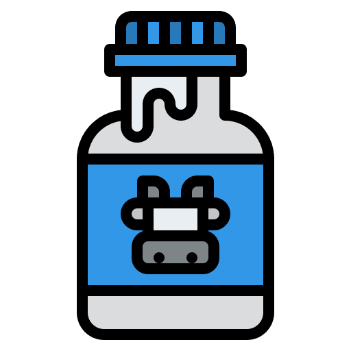 Milk bottle milk bottle drink breakfast icon