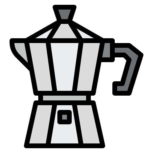Moka pot espresso kitchenware coffee icon