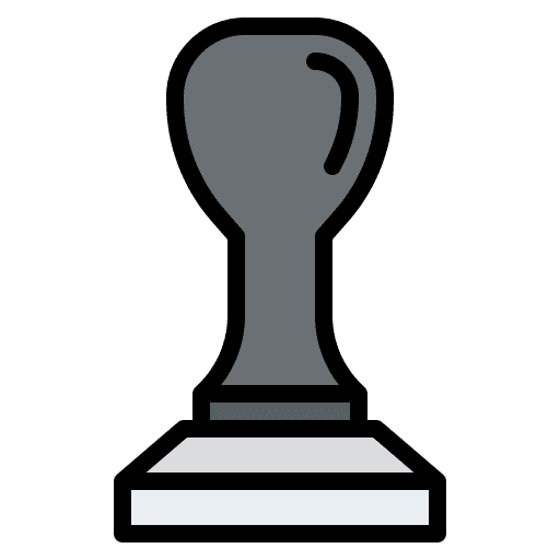 Tamper press coffee coffee maker icon